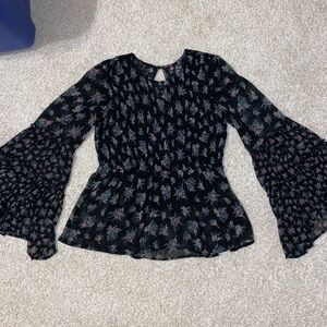 american eagle bell sleeve top